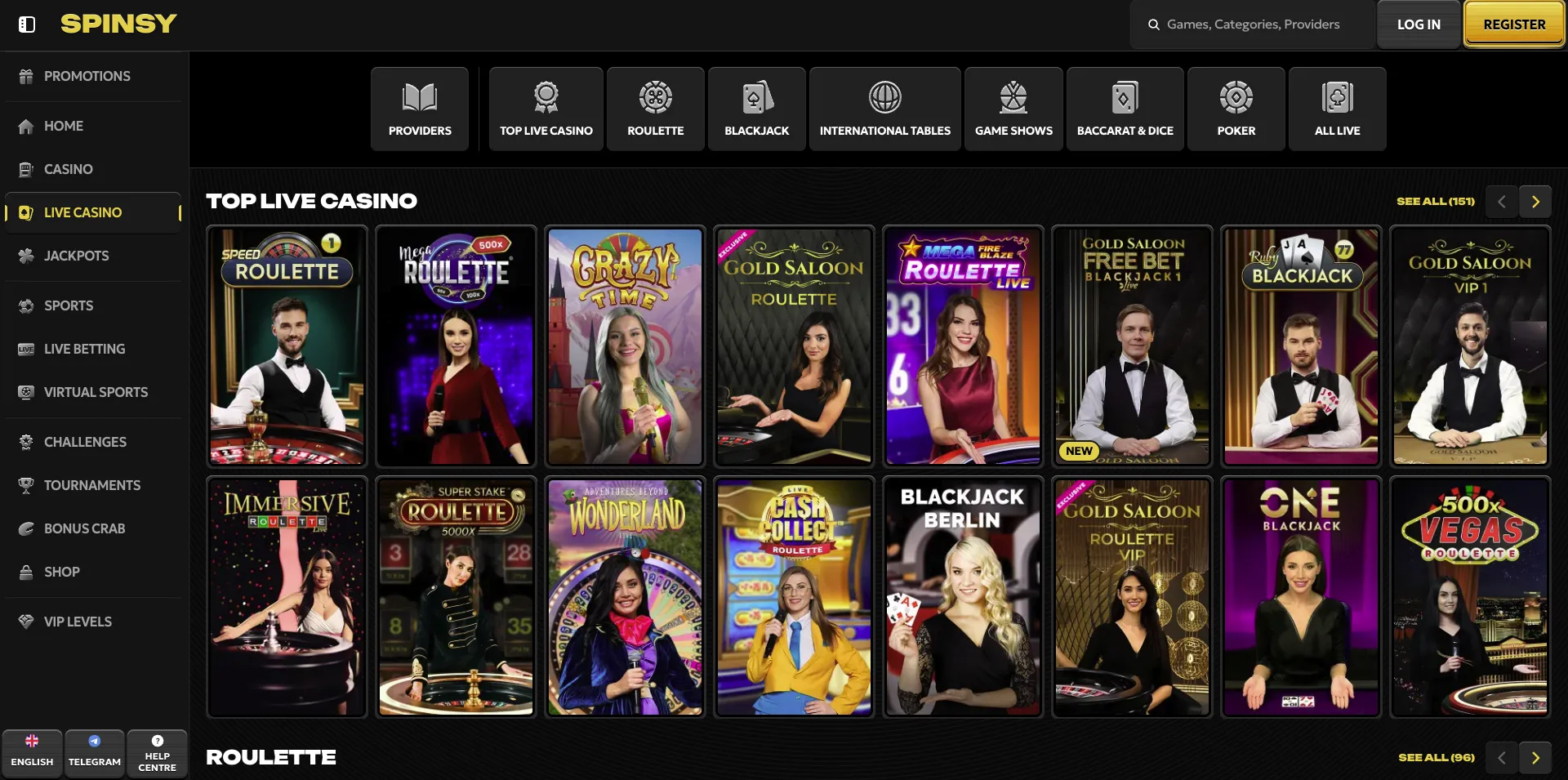 Casino ao vivo